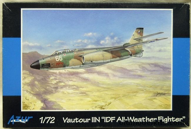 Azur 1/72 Vautour IIN - IDF 66 'Dragon' Tayeset 110 Knights Of The North / 67 'Cyclone' Tayeset 110 / 162 'Lilith' Tayeset 110 / 69 (Metal Finish) Tayeset 119, A055 plastic model kit